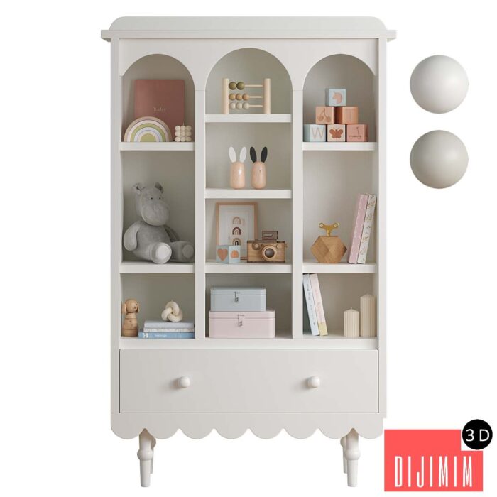 Retro Babushka Bookshelf - Görsel 1