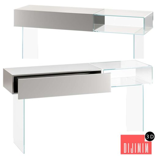 36e8 Glass Console - 1365 - Lago