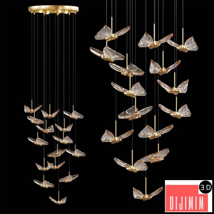 Chandelier Fly Butterfly - Görsel 1