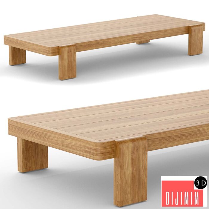 RH outdoor vigo coffee table - Görsel 1