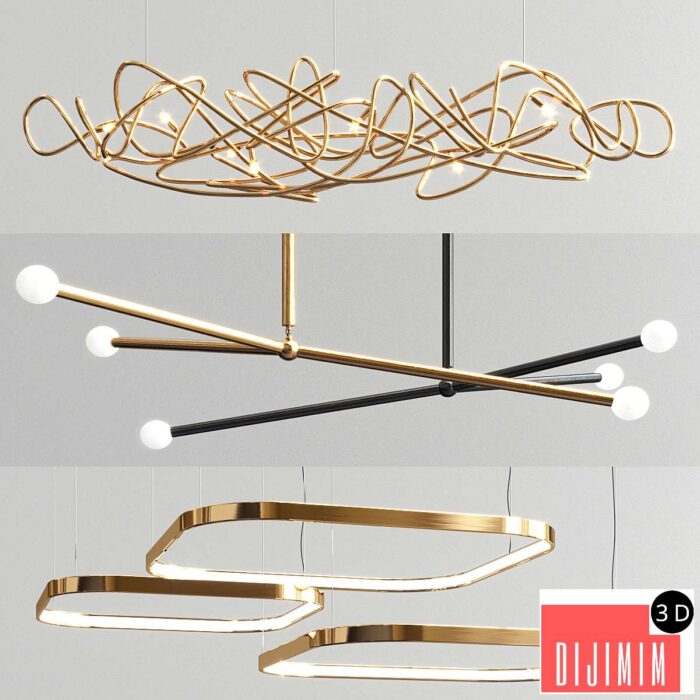 Apparatus Doodle Ring Chandelier - 3 type - Görsel 1