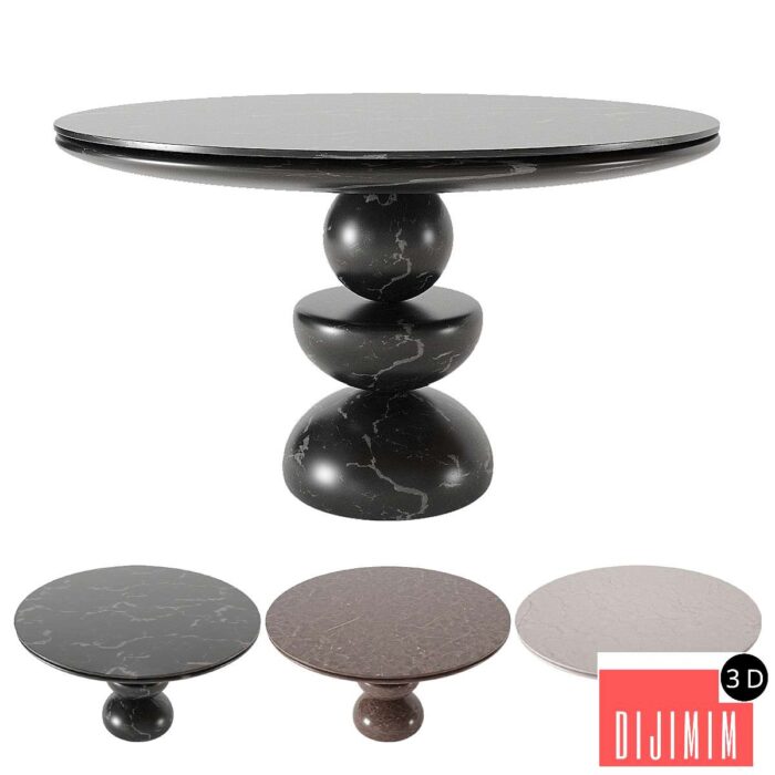 Dining Table No2- Marble table - Görsel 1
