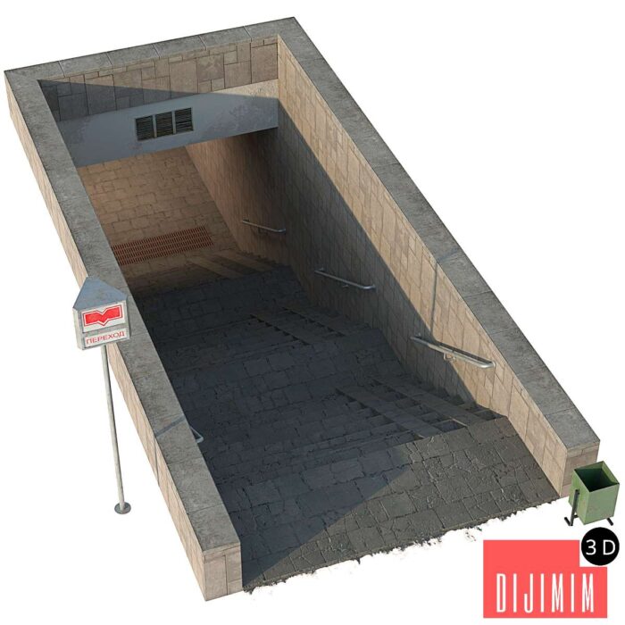 Entrance to the subway / underpass - Görsel 1