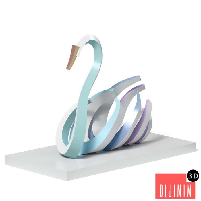 Sculpture statue Swan - Görsel 1