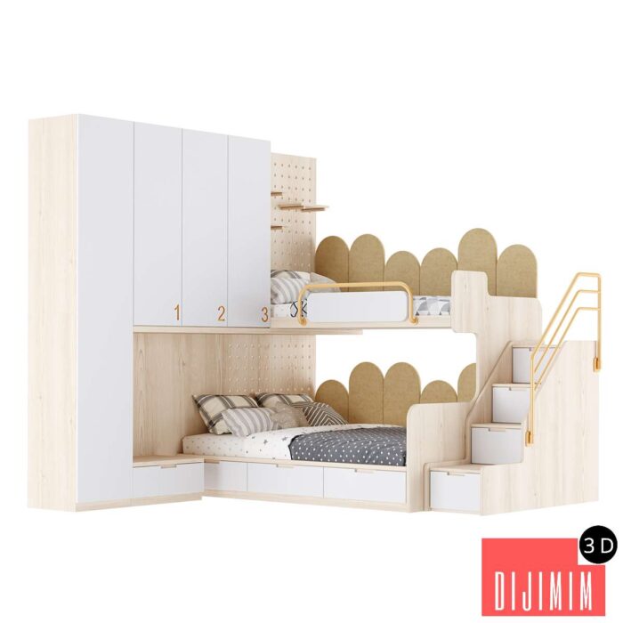 Children's furniture set 33 - Görsel 1