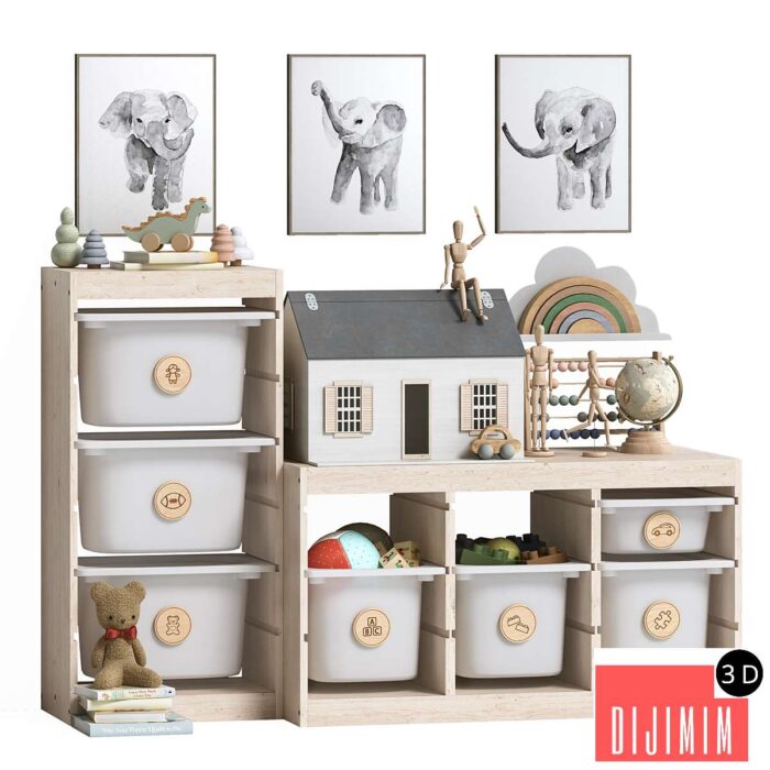 Toys, decor and furniture for nursery 5 - Görsel 1