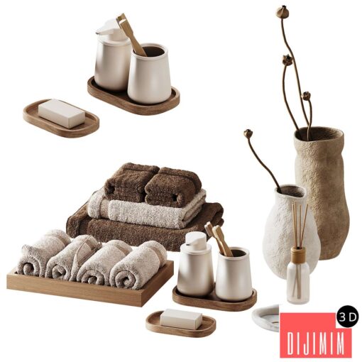 Decorative set with towels