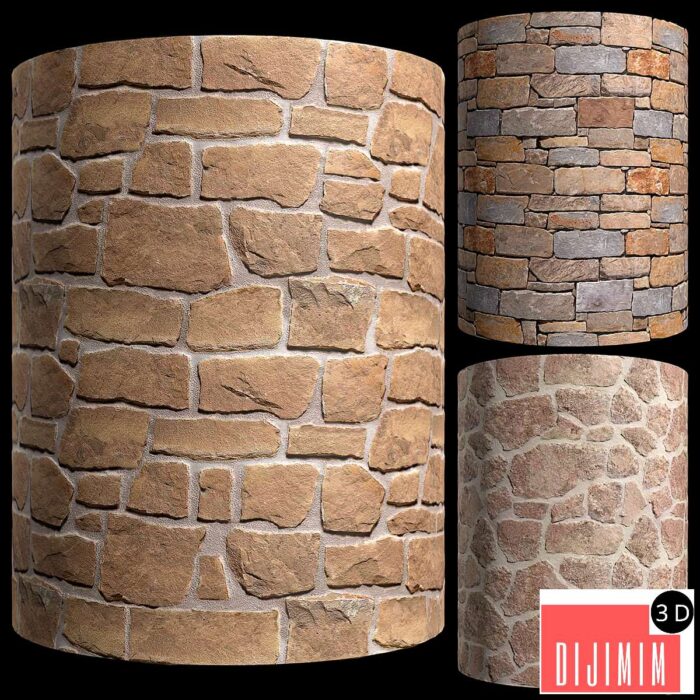 Rubble wall stone masonry - Görsel 1