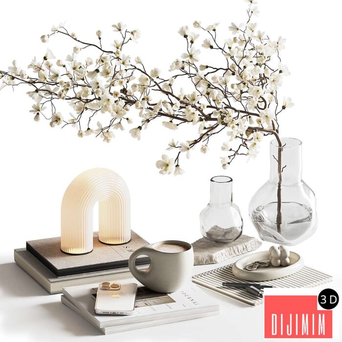Decorative set for coffee table 52 - Görsel 1