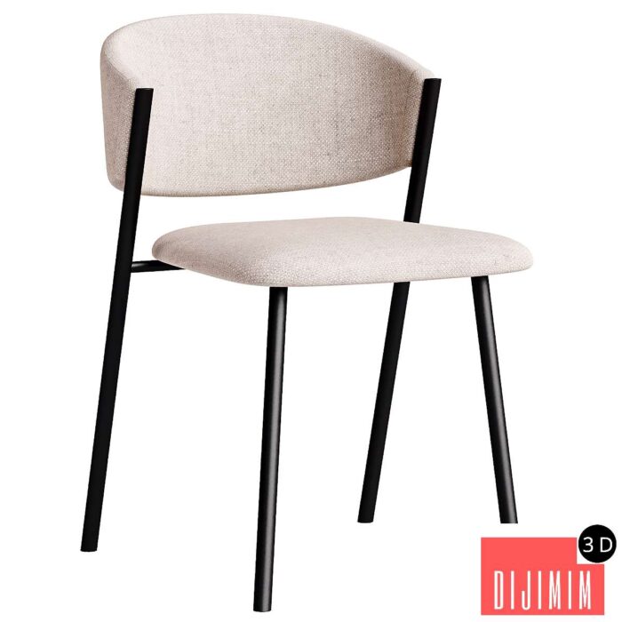 Chair Rupert Textile Light - Görsel 1