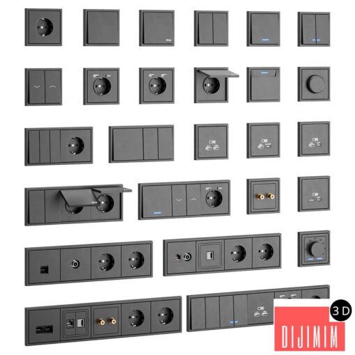 Sockets and switches Systeme Electric Art Gallery series