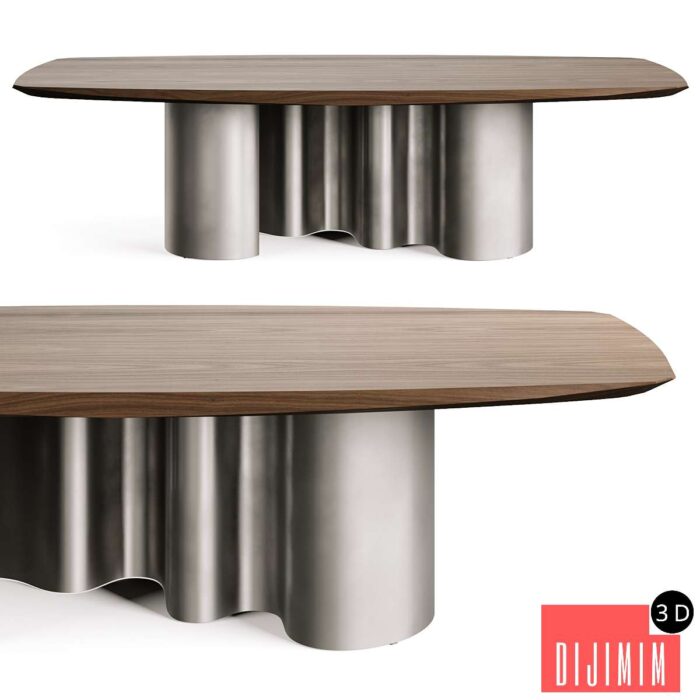Cattelan PAPEL Masterwood Dining Table - Görsel 1