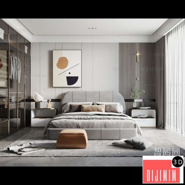 Modern Bedroom ID:921473039 - Görsel 1