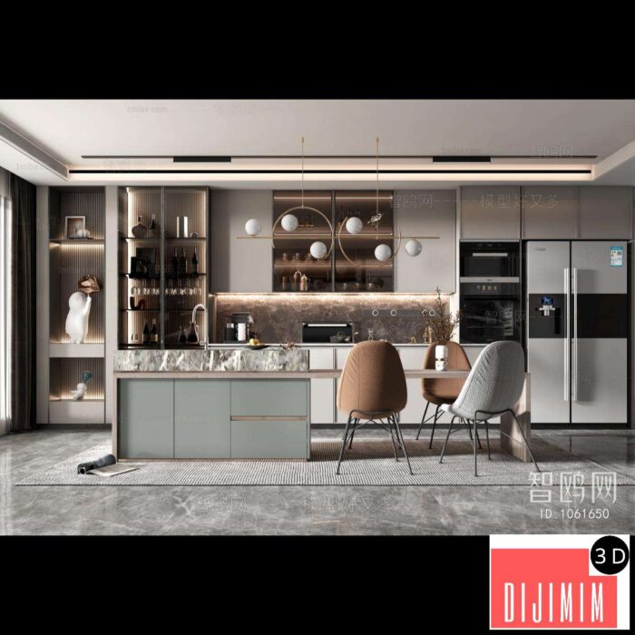 Modern Open Kitchen ID:879251002 - Görsel 1