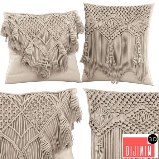 Macrame cushion