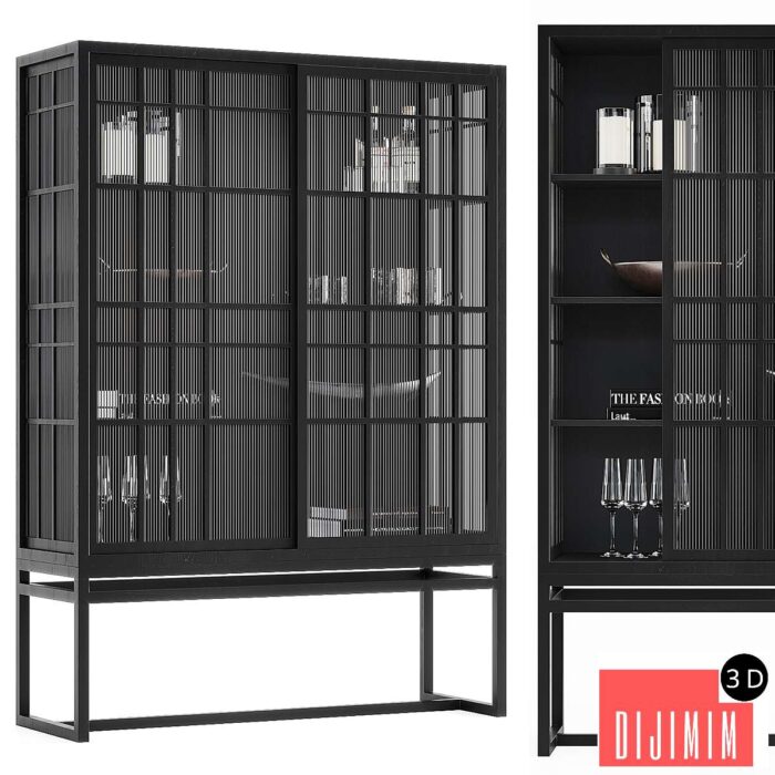 Crate & Barrel Highland cabinet - Görsel 1