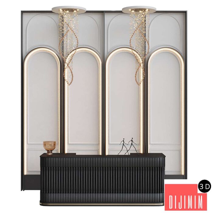 Neoclassical reception desk 13 - Görsel 1