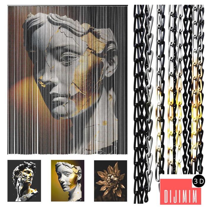 Chain curtain - Görsel 1