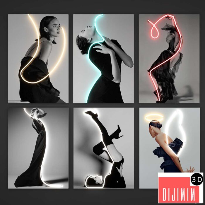 Neon light. Set 16 - Görsel 1