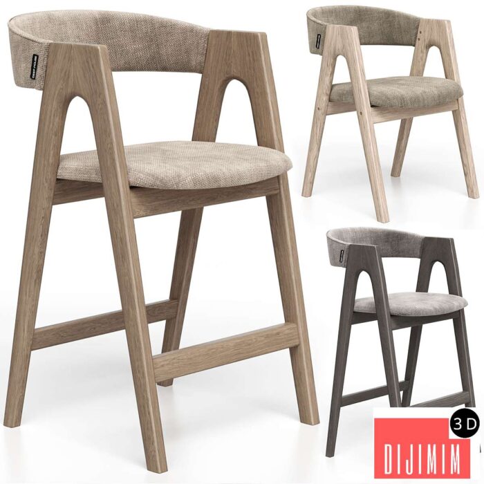 Dublin chair regular, bar and half-bar from Deephouse - Görsel 1