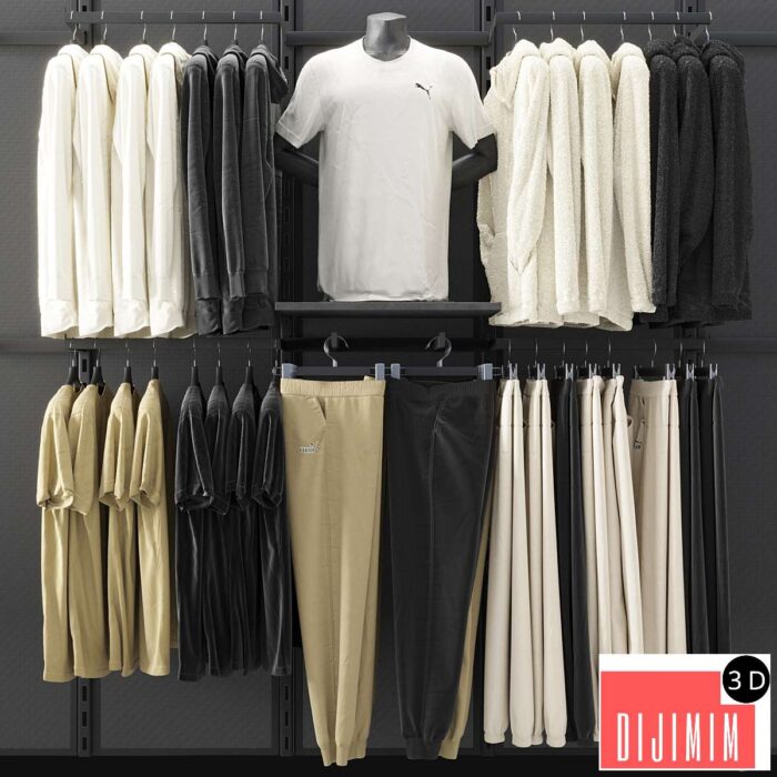Rack for Puma clothing store - Görsel 1