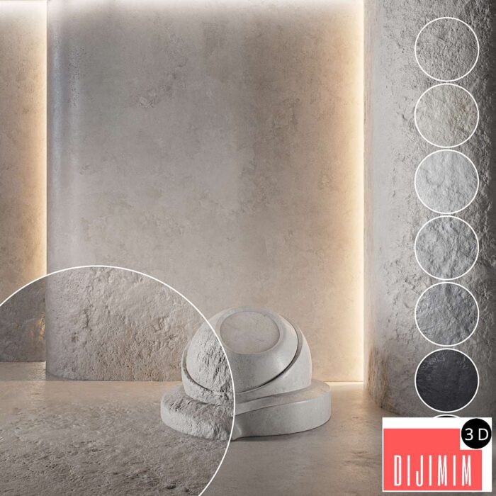 Decorative poster | Concrete set (seamless) | 37 - Görsel 1