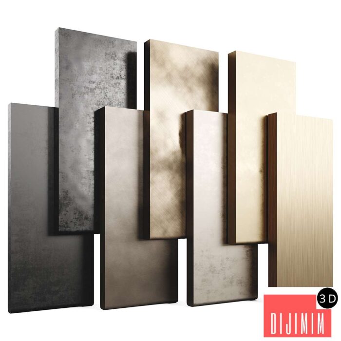 Metal Materials LuxLucia Casa - 7 Colors Set02M1 - Görsel 1