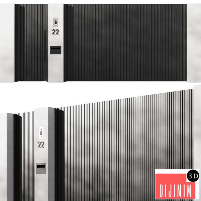 Modern sliding gates 01 - Görsel 1