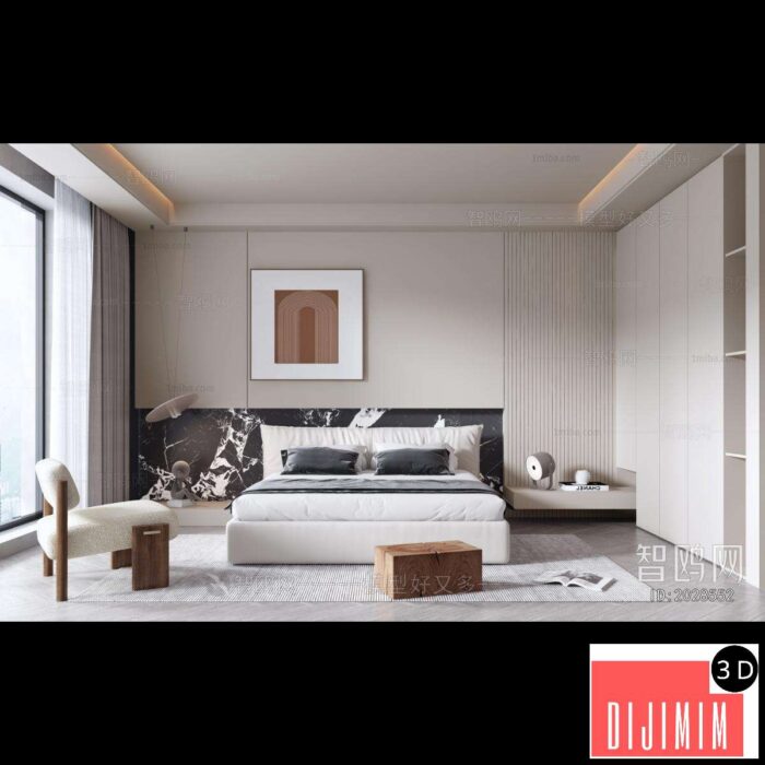 Modern Bedroom ID:603701114 - Görsel 1