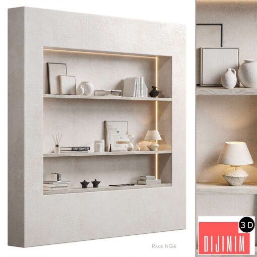 Shelving unit NG6 with Zara Home decor