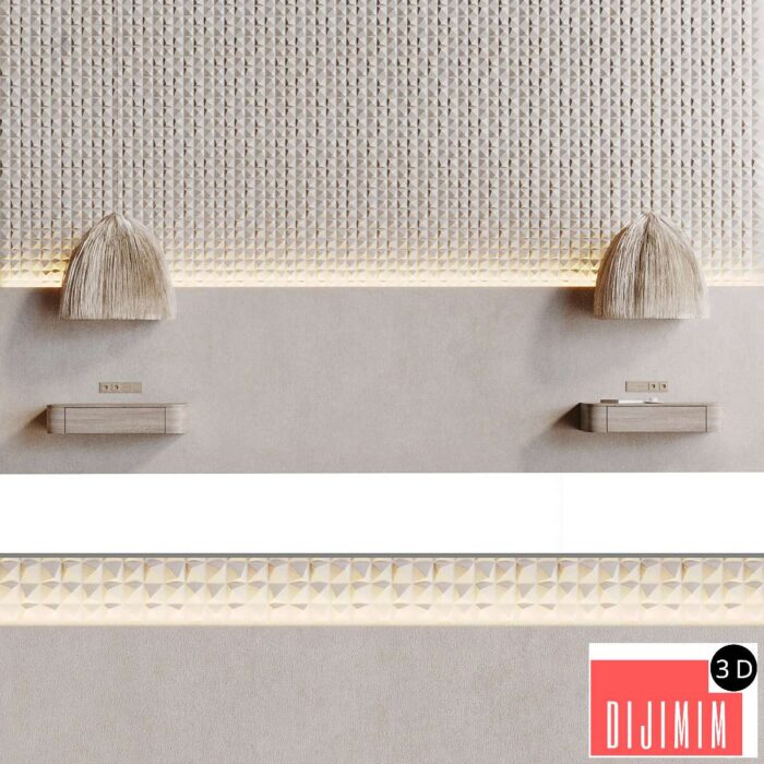 Decorative 3D wall panel 009 - Görsel 1