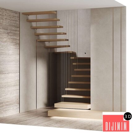 U-shaped staircase