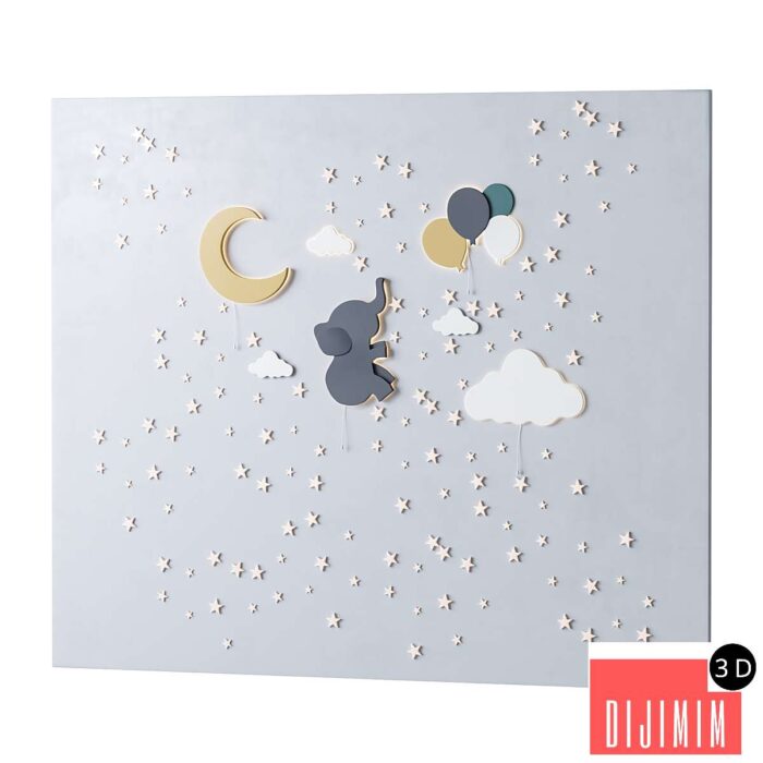 Decorative wall panel for children - Görsel 1
