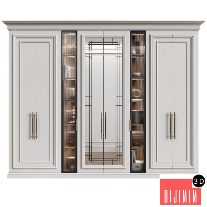 Modular wardrobe in neoclassical style 10 - Görsel 1