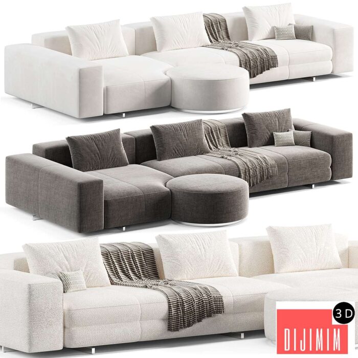 Minotti Yves Sofa 2 - Görsel 1