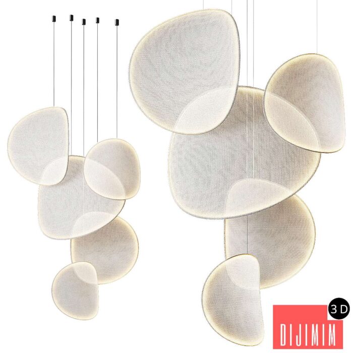 IIII 09 LED fabric pendant lamp - Görsel 1