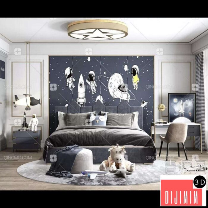 BED FOR KID – 3D MODELS – 275 – PRO - Görsel 1
