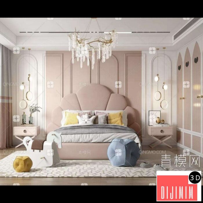 BED FOR KID – 3D MODELS – 310 – PRO - Görsel 1