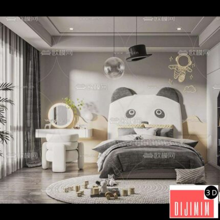 BED FOR KID – 3D MODELS – 659 – PRO