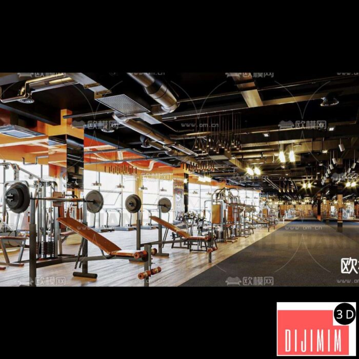 GYM – 3D MODELS – SCENES – 015 - Görsel 1