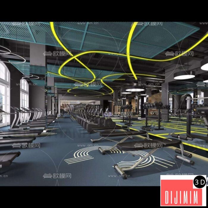 GYM – 3D MODELS – SCENES – 096 - Görsel 1