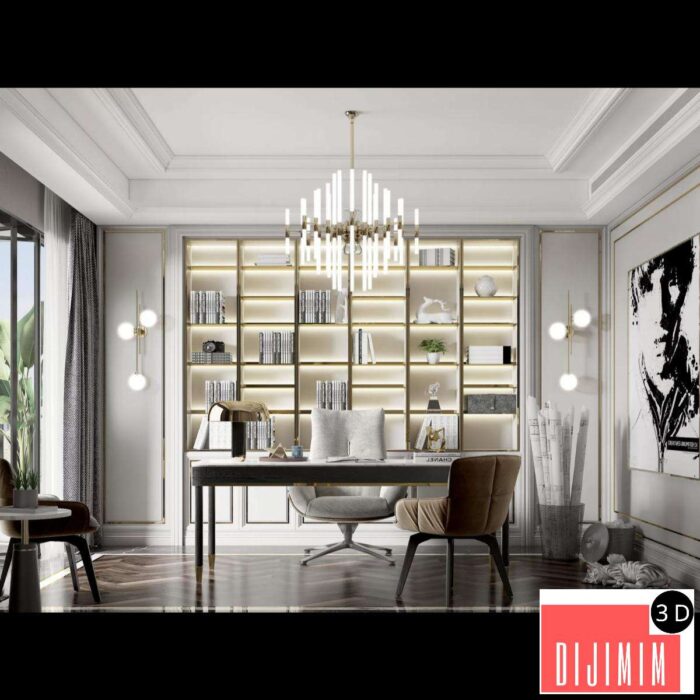 INTERIOR 3D SCENES – EUROPEAN STYLE – 0039 - Görsel 1