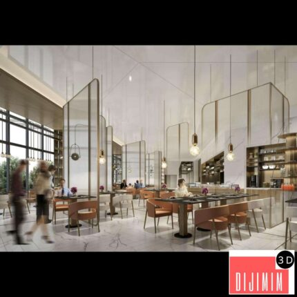 PUBLIC SPACE 3D SCENES – RESTAURANT – 0019
