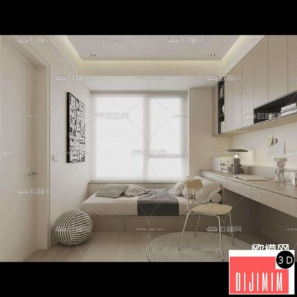 Tatami Bedroom – Japan Bedroom – 3D Scene – 066