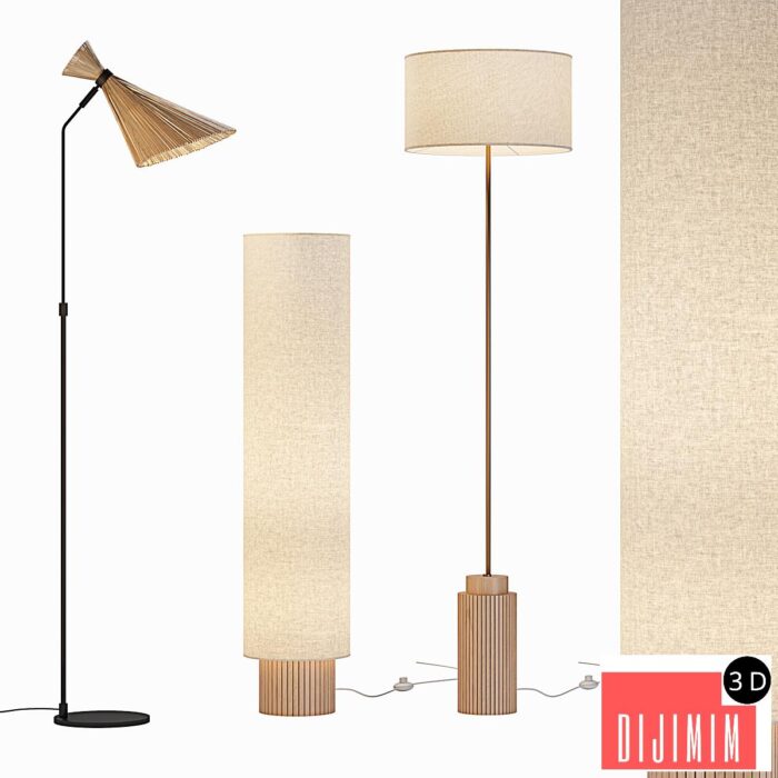 Floor lamps La Redoute set 2 - Görsel 1