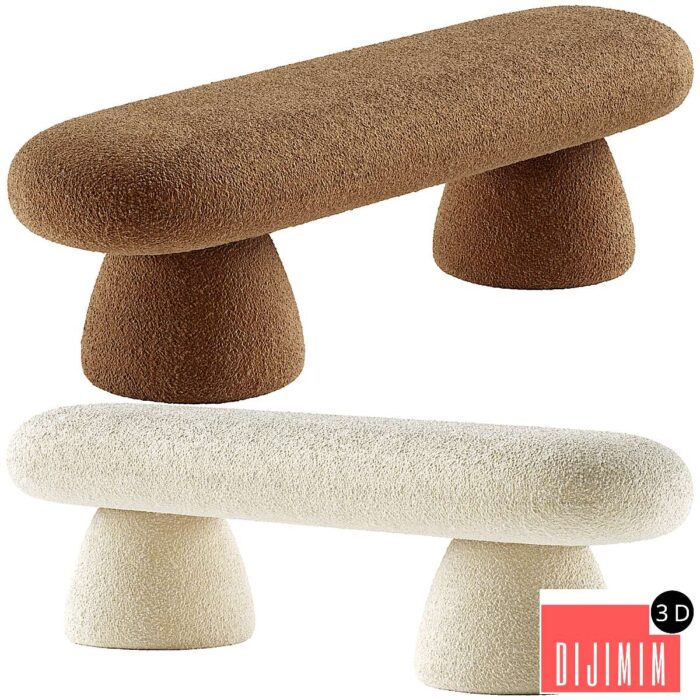 Upholstered Modern Bedroom Bench - Görsel 1