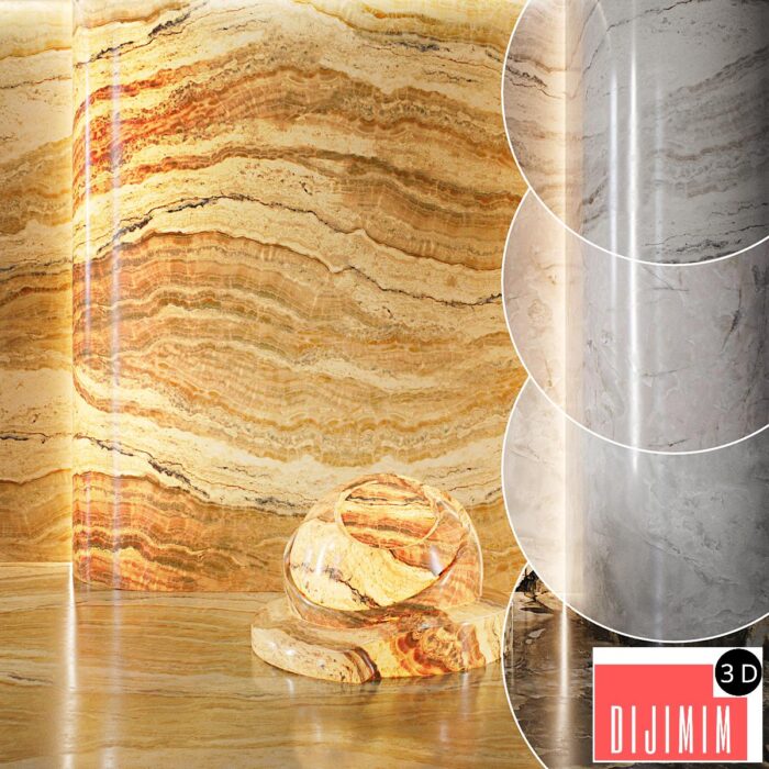 Marble set | Onyx (seamless) | 14 - Görsel 1