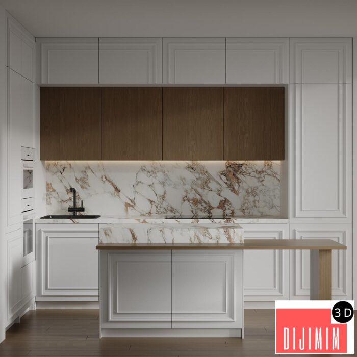 Kitchen with built-in MIELE appliances - Görsel 1