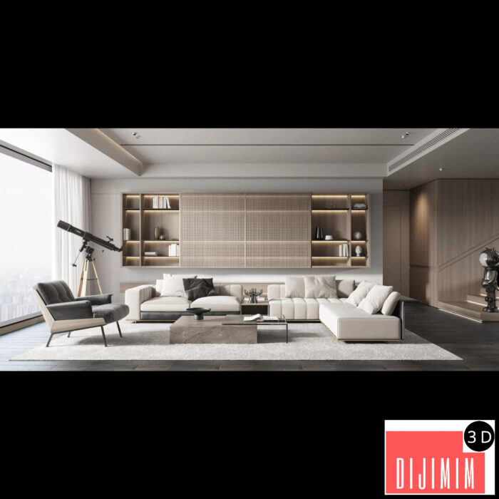 HOUSE SPACE 3D SCENES – VILLAS – 0026 - Görsel 1