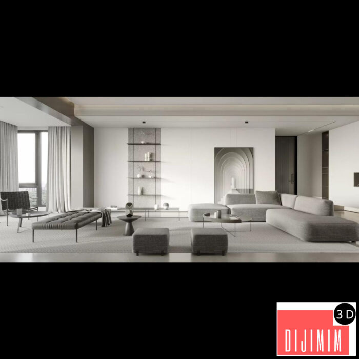 HOUSE SPACE 3D SCENES – VILLAS – 0028 - Görsel 1